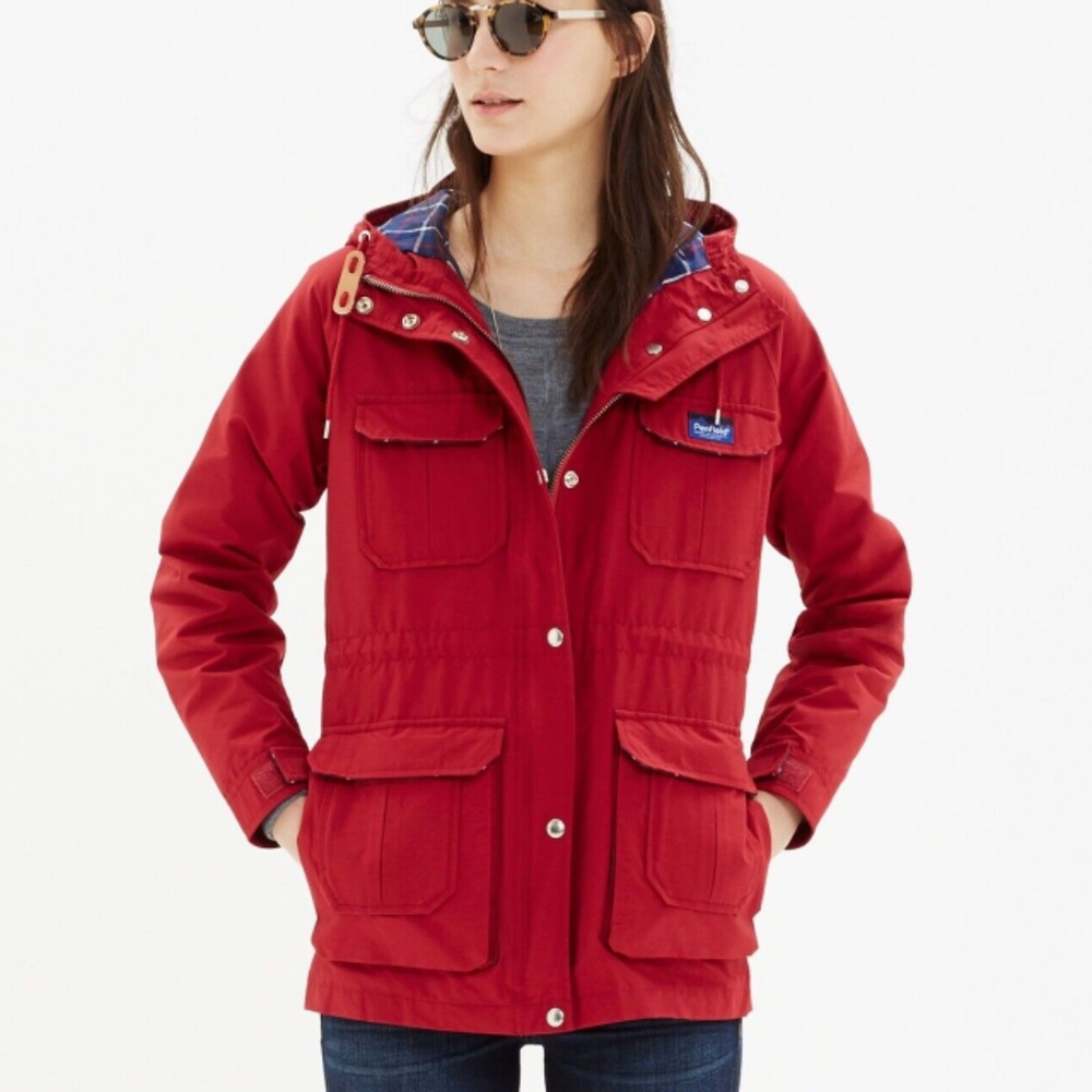 Madewell x Penfield Women’s Kasson Parka Jacket in Red - Size Small - NWOT